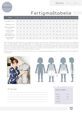 Papierschnittmuster Shorts Suri Gr. 74 -176 Kinder - Meine Herzenswelt